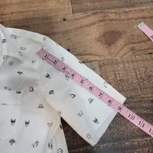 Extra Small Banana Republic Quinn Boy Fit Button Up Zodiac Shirt *Modified* - Picture 6 of 6